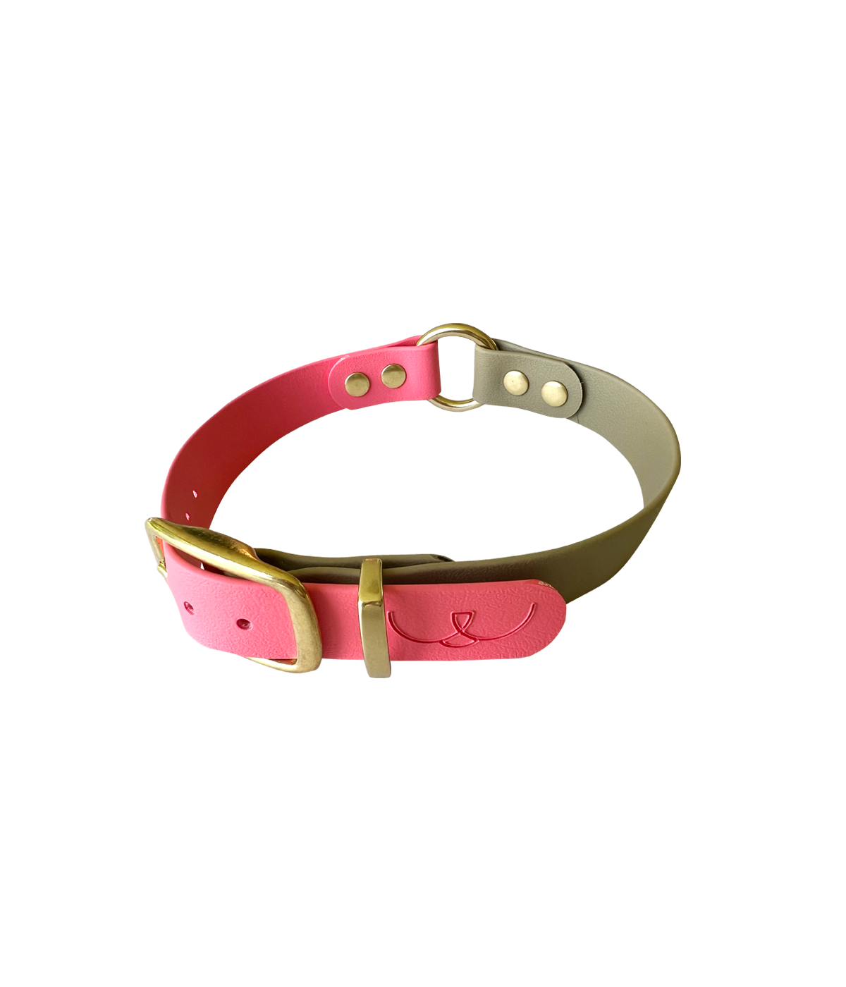 Halsband 25mm Sand/Pink