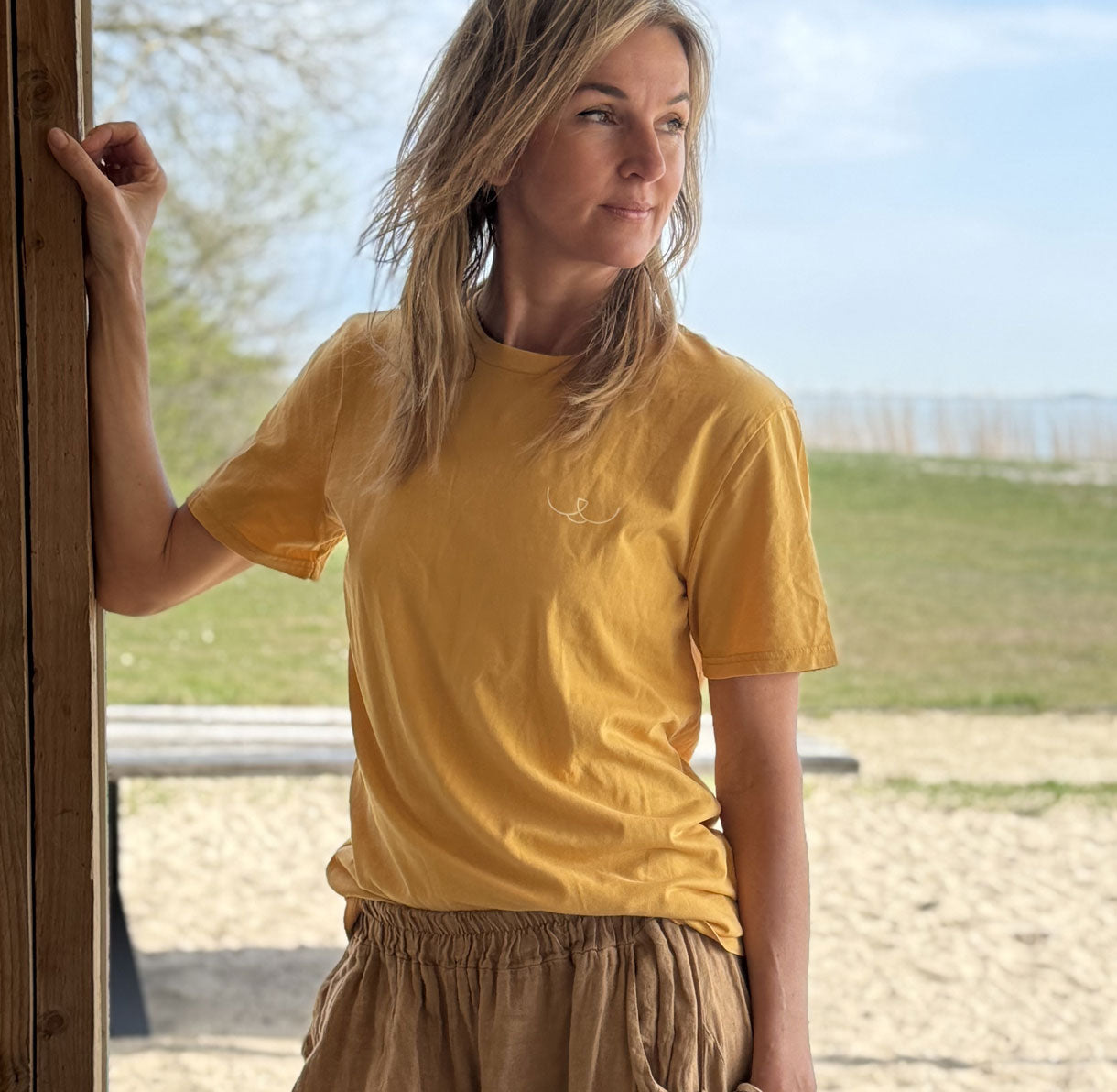 T-shirt vintage Gold