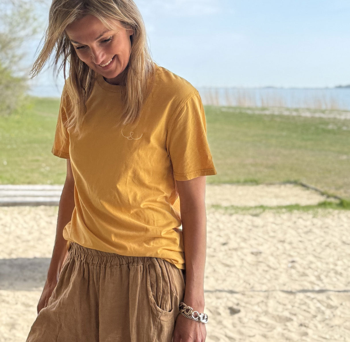 T-shirt vintage Gold