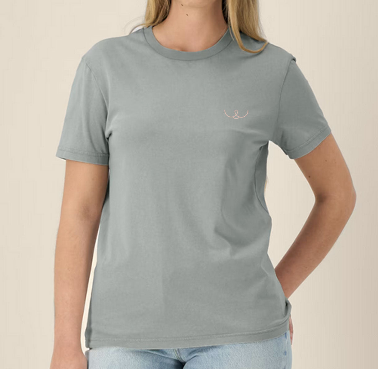 T-shirt vintage Misty Grey